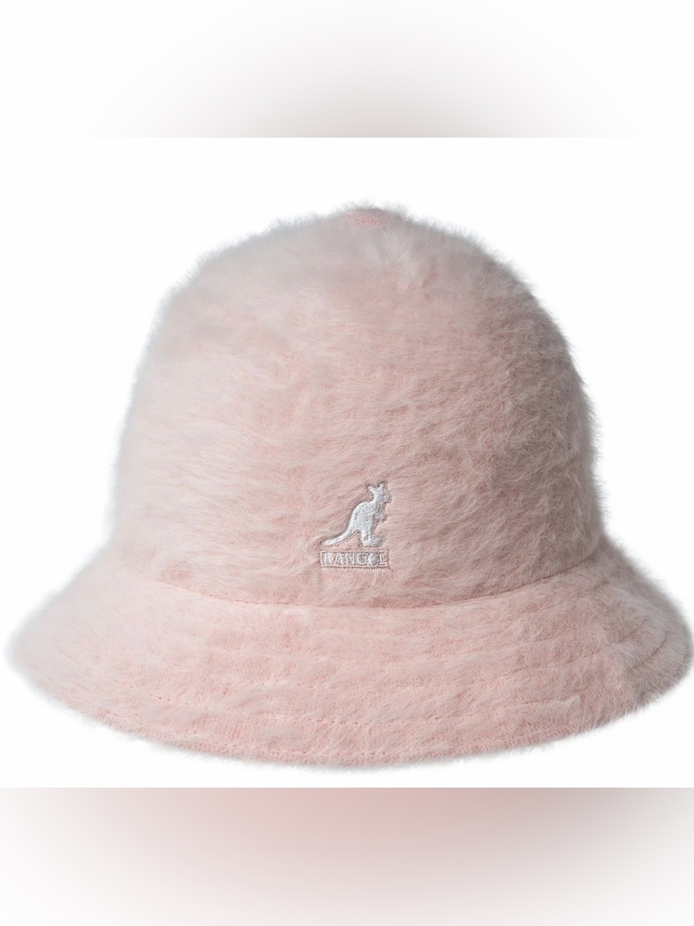 Kangol Furgora Casual Angora Blend Powder Pink Bucket Hat Like New